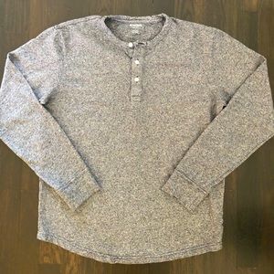 Bonobos cotton sweater henley, size S